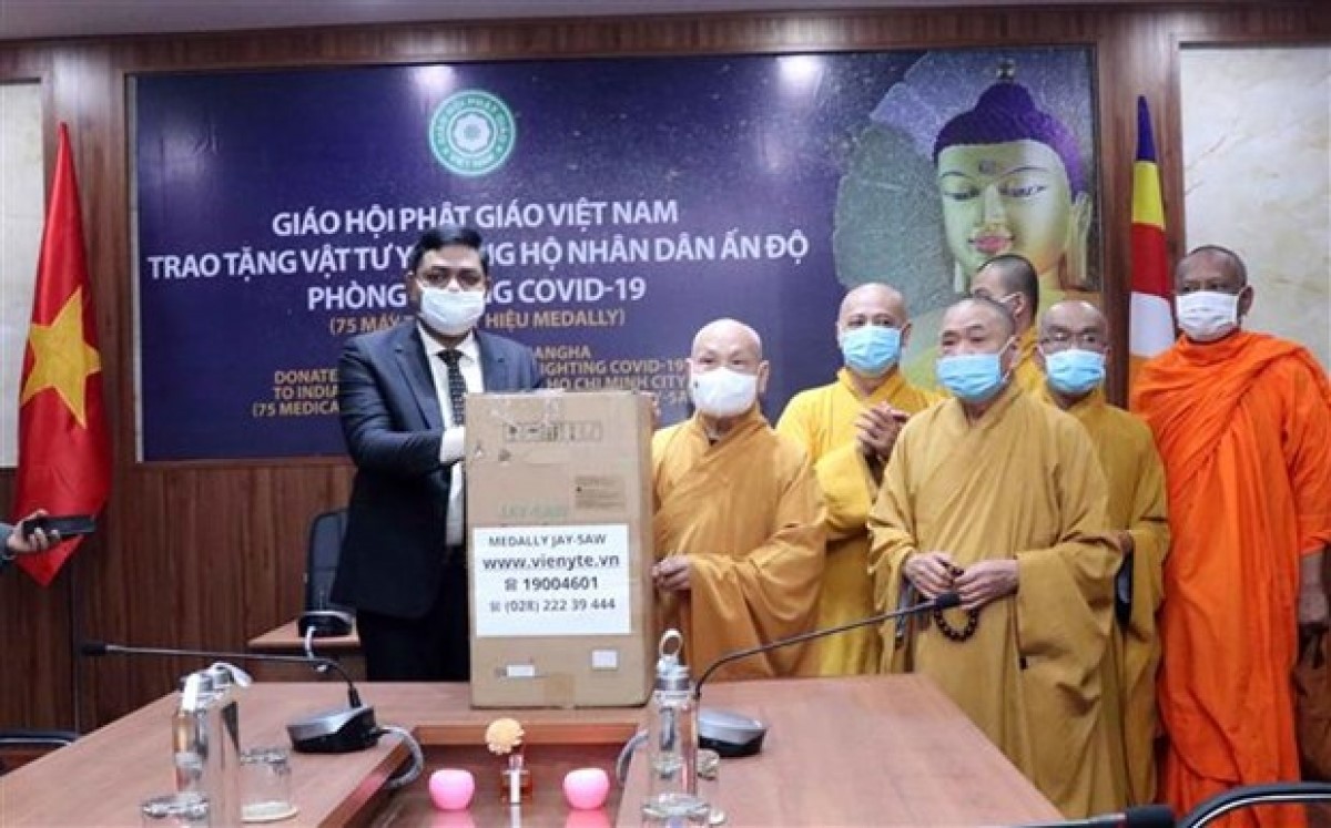 Vietnam Buddhist Sangha offers medical aid for India’s COVID-19 fight