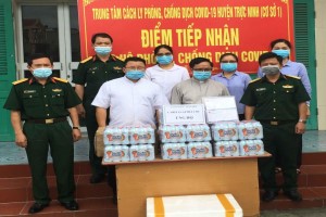 Bui Chu Caritas sends supports to Covid-19 quarantine centers in Nam Dinh