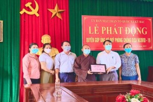 Buddhists in Ha Tinh join hands in Covid-19 pandemic fighting