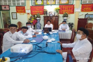 Government Religious Committee holds online meeting with Tien Thien Caodai Church