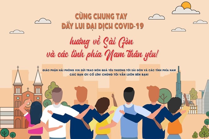 Hai Phong diocese sends supports to Ho Chi Minh City