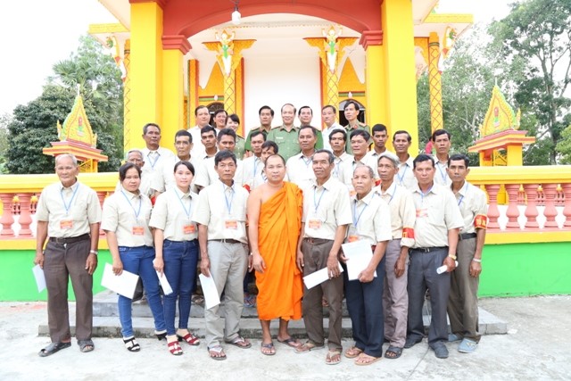 Khmer pagodas in Soc Trang practically join in maintenance of local public security and social order 