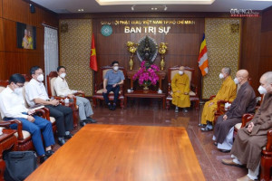  Government religious committee official visits Buddhist Sangha in Ho Chi Minh City
