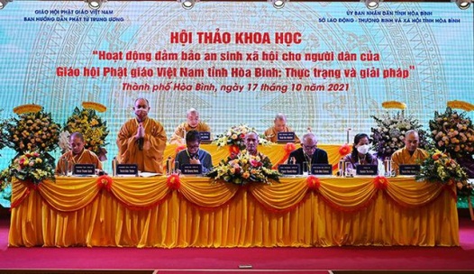 Seminar on Buddhist contribution to social welfare held in Hoa Binh 