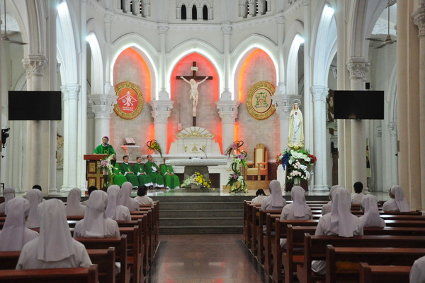 My Tho Diocese in Tien Giang holds online mass praying for Covid-19 ending