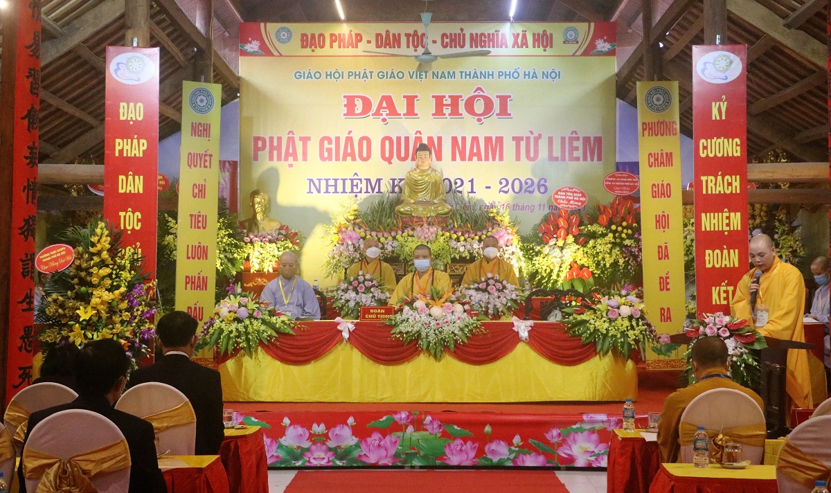 Buddhist Sangha in Nam Tu Liem district convenes congress