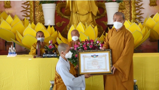 New abbess of Lien Hoa pagoda in Tra Vinh appointed