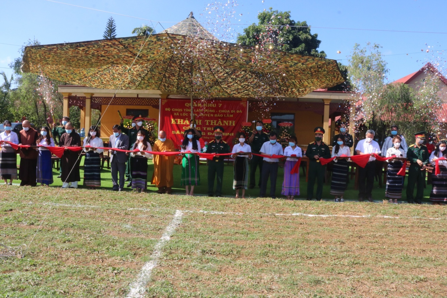 Mini football stadium within Di Da pagoda in Lam Dong inaugurated