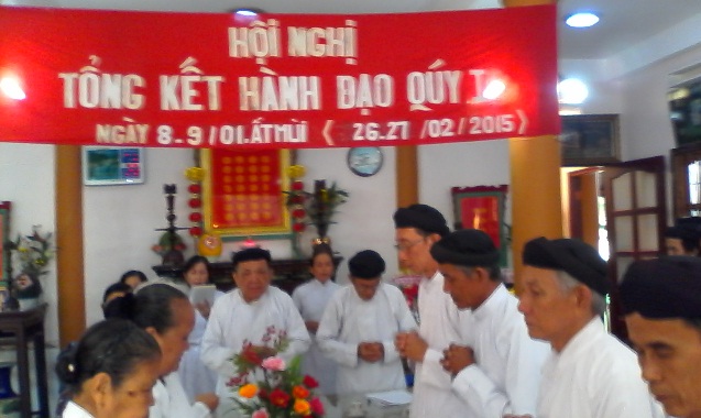 Tien Giang province: Ante-Creation Caodai Church holds first quarter meeting 