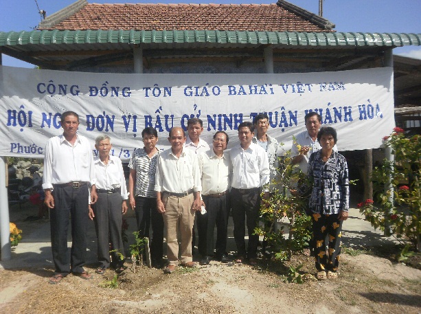 Delegates representing Ninh Thuan and Khanh Hoa provinces elected to attend Baha’i National Congress 