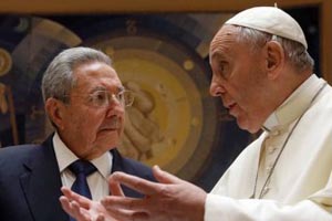 Cuban president Castro thanks Pope Francis for mediating thaw with US