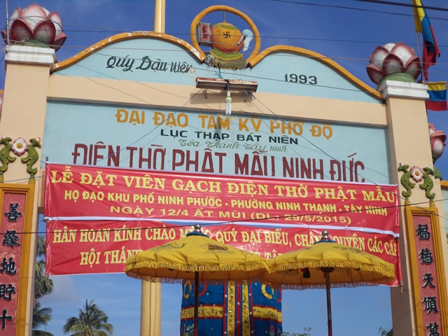 Tay Ninh province: Ninh Phuoc Caodai parish starts construction of Divine Mother temple 