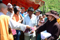 VBS delegation conducts relief in Nepal