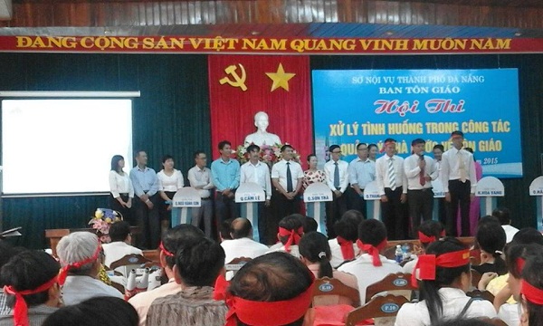 Da Nang city Religious Committee holds contest on problem solving in state governance on religious affairs 