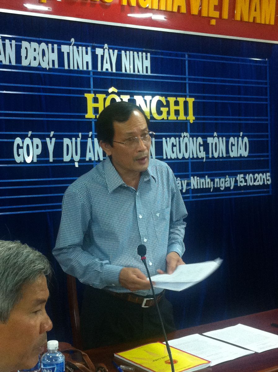 Deputies in Tay Ninh province gather comments on draft law of belief and religion 