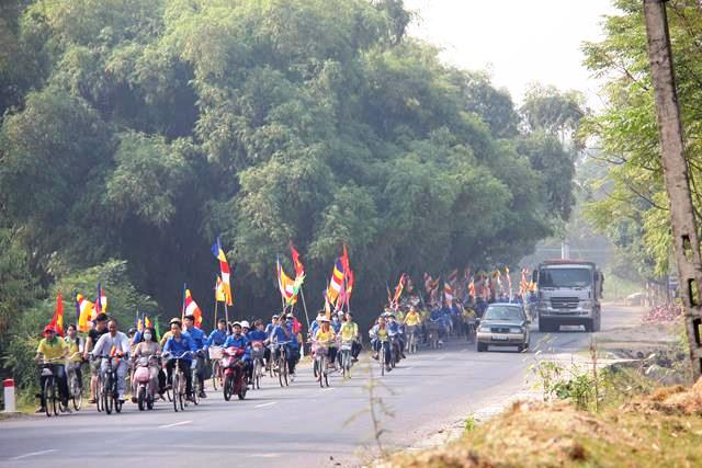 Vinh Phuc province: Tich Son pagoda organizes bicycle riding for environment protection