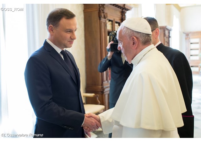 Pope Francis meets with President of Poland