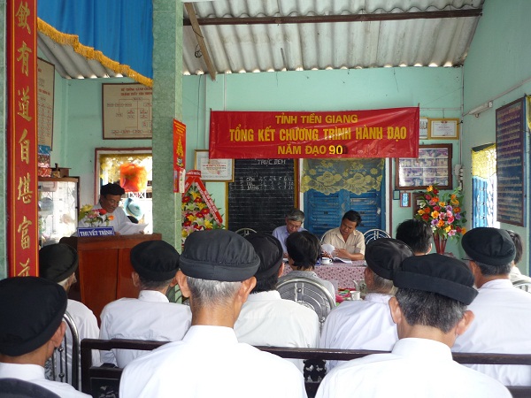 Some results of annual activities by  Correct- Path Cao Dai Church in Tien Giang province