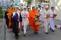 Five religions in Thailand send powerful message to people of Paris