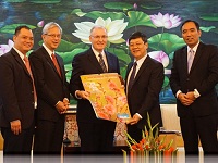 Hanoi city’s Public Security receives Vietnam LDS Church delegation