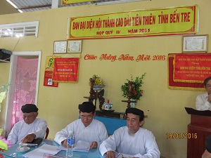 Ben Tre province: Ante-Creation Caodai Church reviews religious affairs 2015