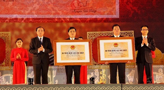 Two relic sites in Vinh Phuc province receive national status