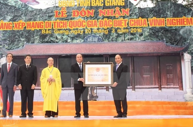 Vinh Nghiem Pagoda receives Special National Relic title