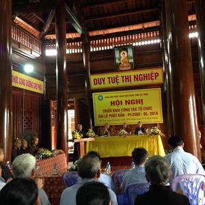 Ha Tinh provincial VBS holds meeting on Buddha’s Birthday festival 2016