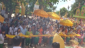 Kien Giang province: Nha Si Cu Pagoda inaugurates its main worshipping hall