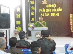 Dong Thap province: Dissemination of religious laws to local Hoa Hao Buddhists held