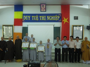 Dong Nai provincial Religious Committee reviews dissemination of religious laws at Buddhist schools