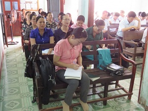 Protestant prayers, fellowship meeting in Quang Nam, Quang Ngai