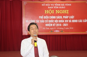 Ha Tinh province disseminates election laws to local Buddhists 