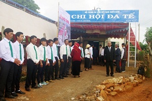 Construction work on Protestant church started in Lam Dong province