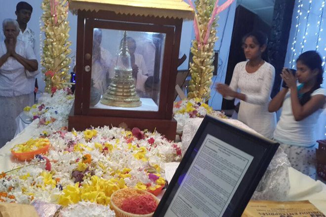 Anuradhapura hosts sacred Buddhist relics from Pakistan