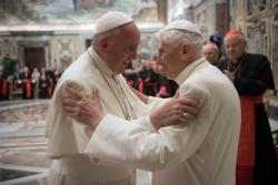 Retired Pope Benedict XVI says he 'feels protected' by Pope Francis