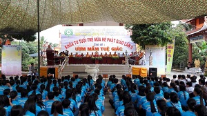 Tien Giang province: Over 600 adolescents attend Buddhist course