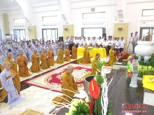 Buddhist Parents Day festival 2016 in Nghe An province’s Nam Dan district