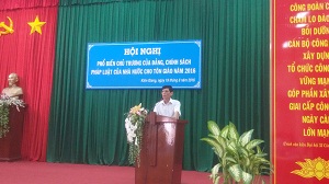 Kien Giang provincial Religious Committee disseminates religious laws to Catholic dignitaries