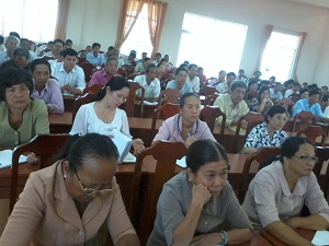 Religious training for commune-level officials held in Ben Tre’s Phu Thanh district