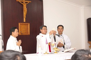 My Tho diocese opens new academic year and holds mass of investiture 