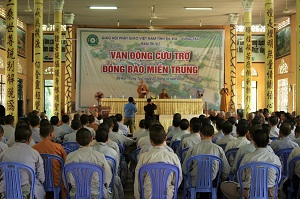 Buddhist Chapter in Ba Ria – Vung Tau raises VND 5 billion to support flood victims in Central region