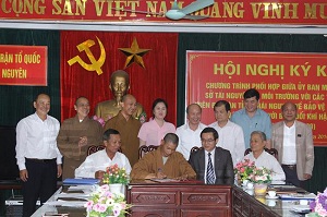 Religious organizations in Thai Nguyen join environmental protection program