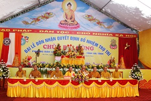 Ha Tinh province: Abbot of Dai Hung Pagoda appointed