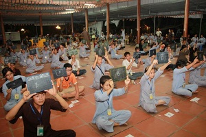 Thai Binh province: Buddhist youth attend sport, Buddhist tenets competitions 