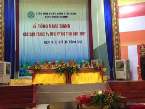 General Buddhist practice and training opened in Kien Giang