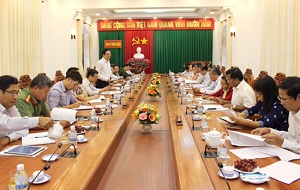 VFF Vice President meets with Ninh Thuan provincial government on 15-year implementation of Resolution 25 on religious affairs 