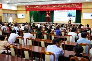 Key religious followers in Ba Ria - Vung Tau participate in disseminating conference on laws against IUU fishing