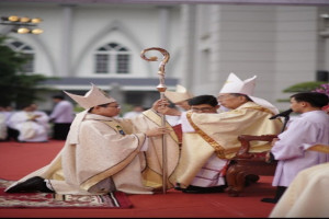 New bishop of Thai Binh diocese formally takes office