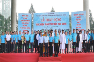 Religions in Binh Duong proactively engage in social and environment program